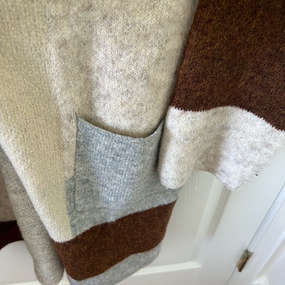 Fable Colorblock Open-Front Cardigan - Size M/L - Picture 5 of 6